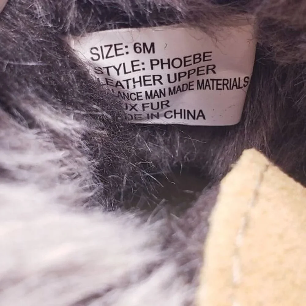 Sporto Phoebe Leather Faux Fur Lined Winter Rain Snow Duck Boots Women's Size 6
